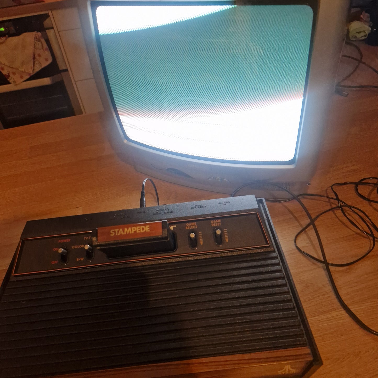 ATARI 2600 ☆ 4 SWITCH WOODGRAIN CONSOLE & CONTROLLERS ☆ Retro Games Bundle