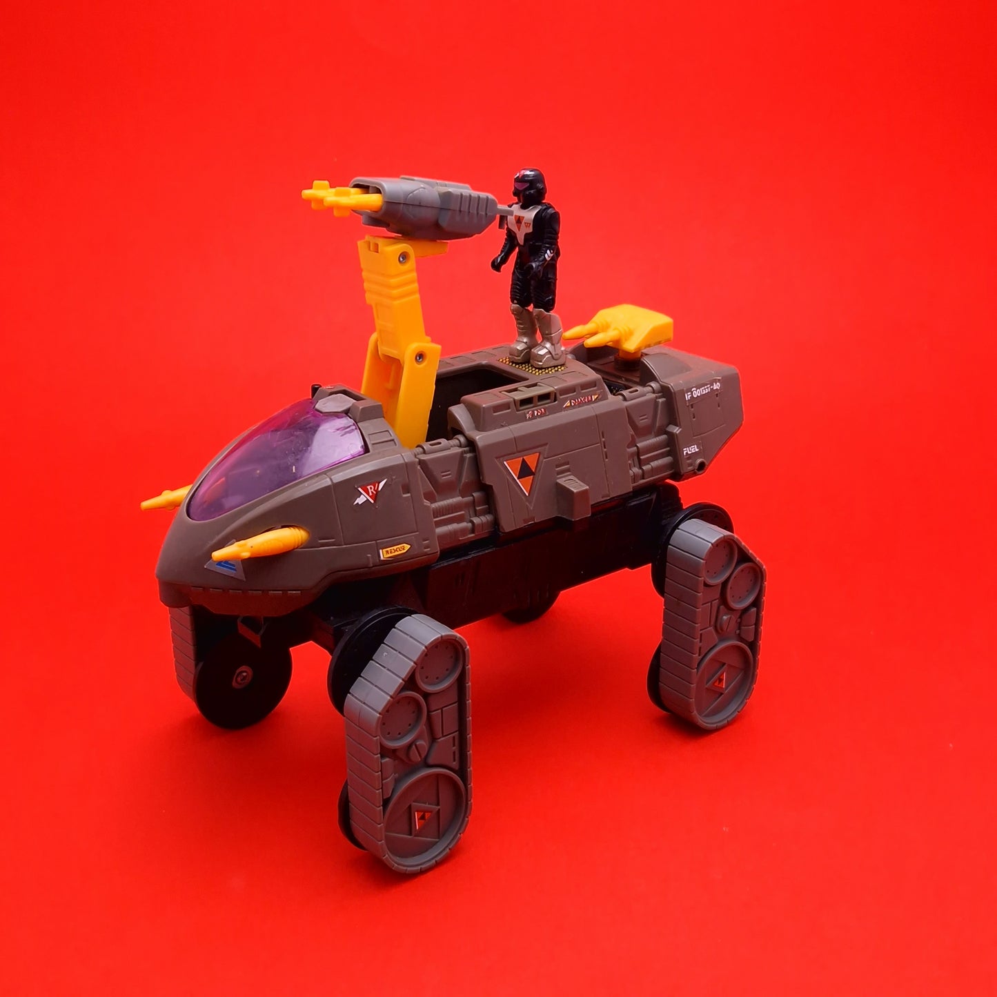 STARCOM ☆ SHADOW RAIDER With Captain Battlecron Figure Vehicle ☆ 80's Loose Vintage Coleco Mattel