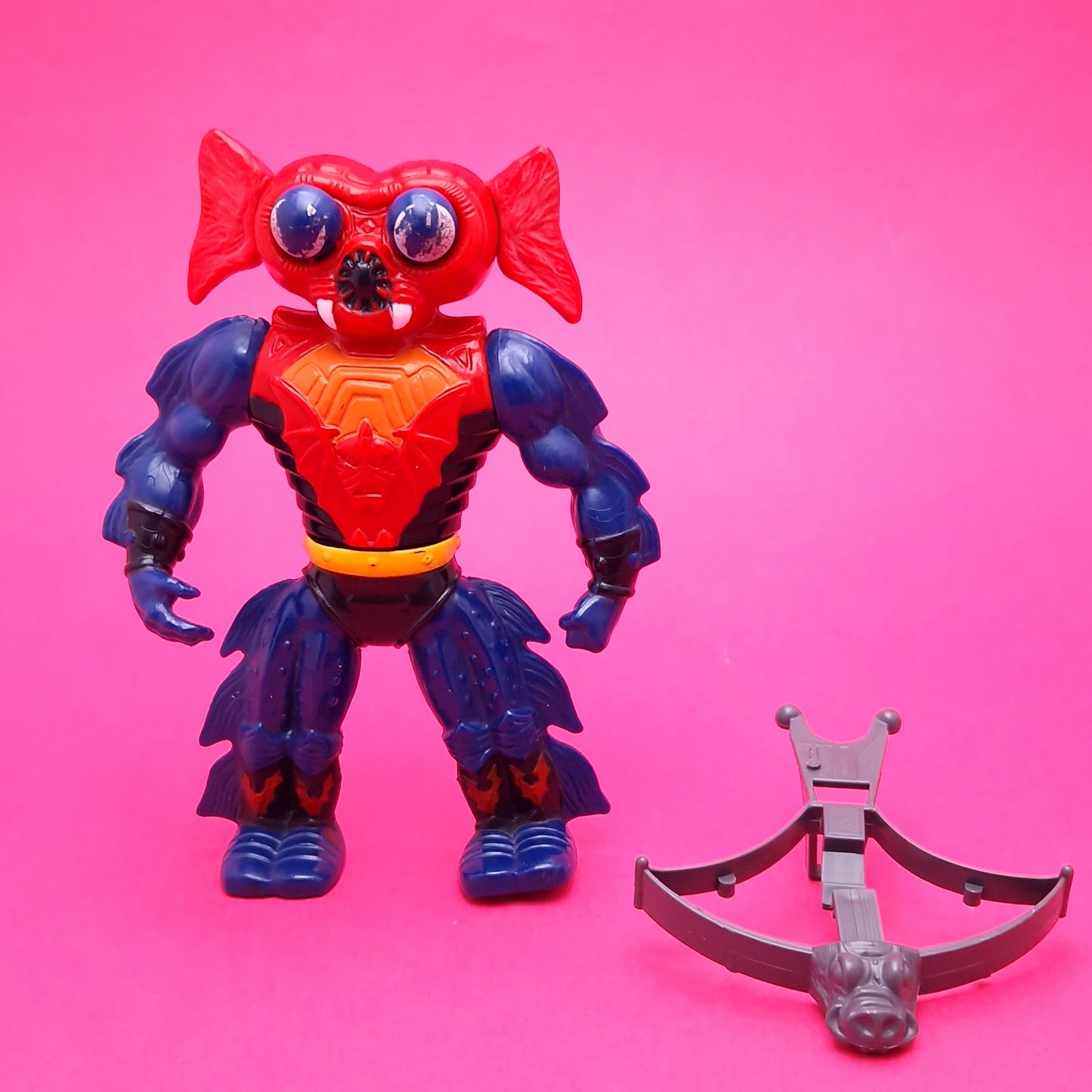 MASTERS OF THE UNIVERSE ☆ SPAIN Congost RARE Variant MANTENNA Vintage Figure ☆ MOTU Loose 80s Mattel