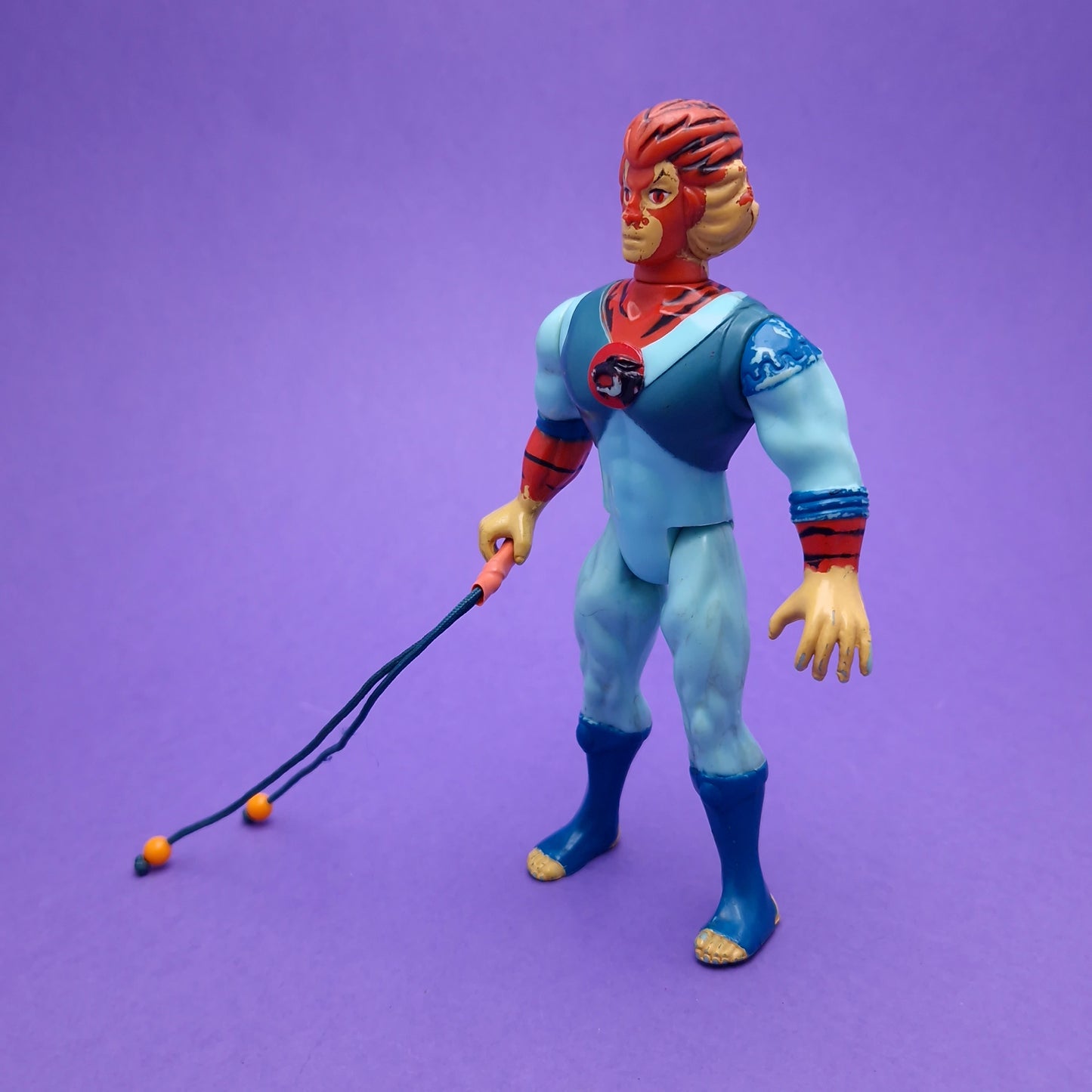 THUNDERCATS ☆ YOUNG TYGRA WILKIT Complete Action Figure & Older Tygra ☆ Vintage LJN Original 80s Loose