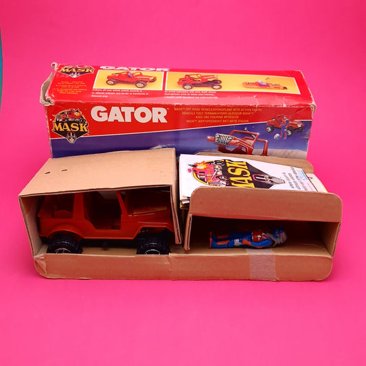 M.A.S.K ☆ GATOR DUSTY HAYES Figure Vehicle ☆ COMPLETE BOXED Vintage Kenner 80s