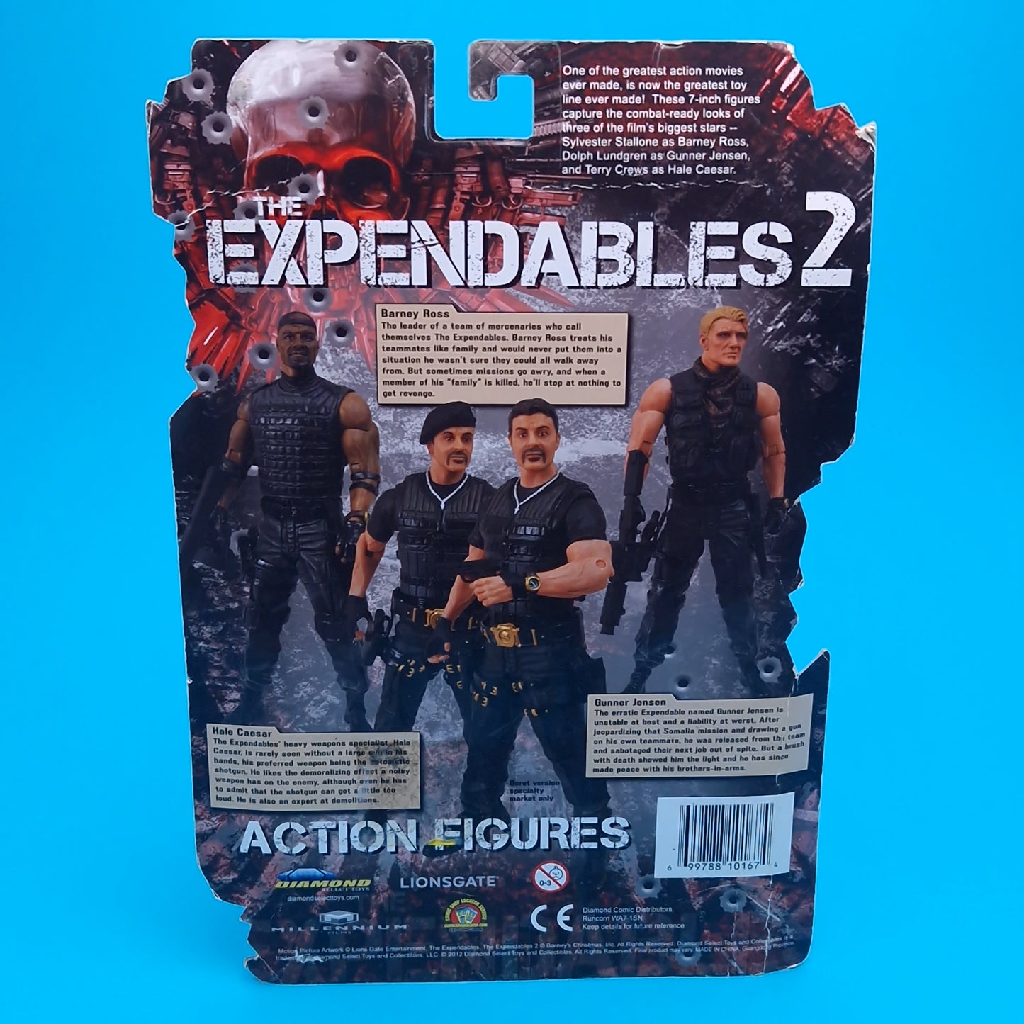 THE EXPENDABLES 2 ☆ BARNEY ROSS BERET HAT ☆ Carded Boxed Diamond Select