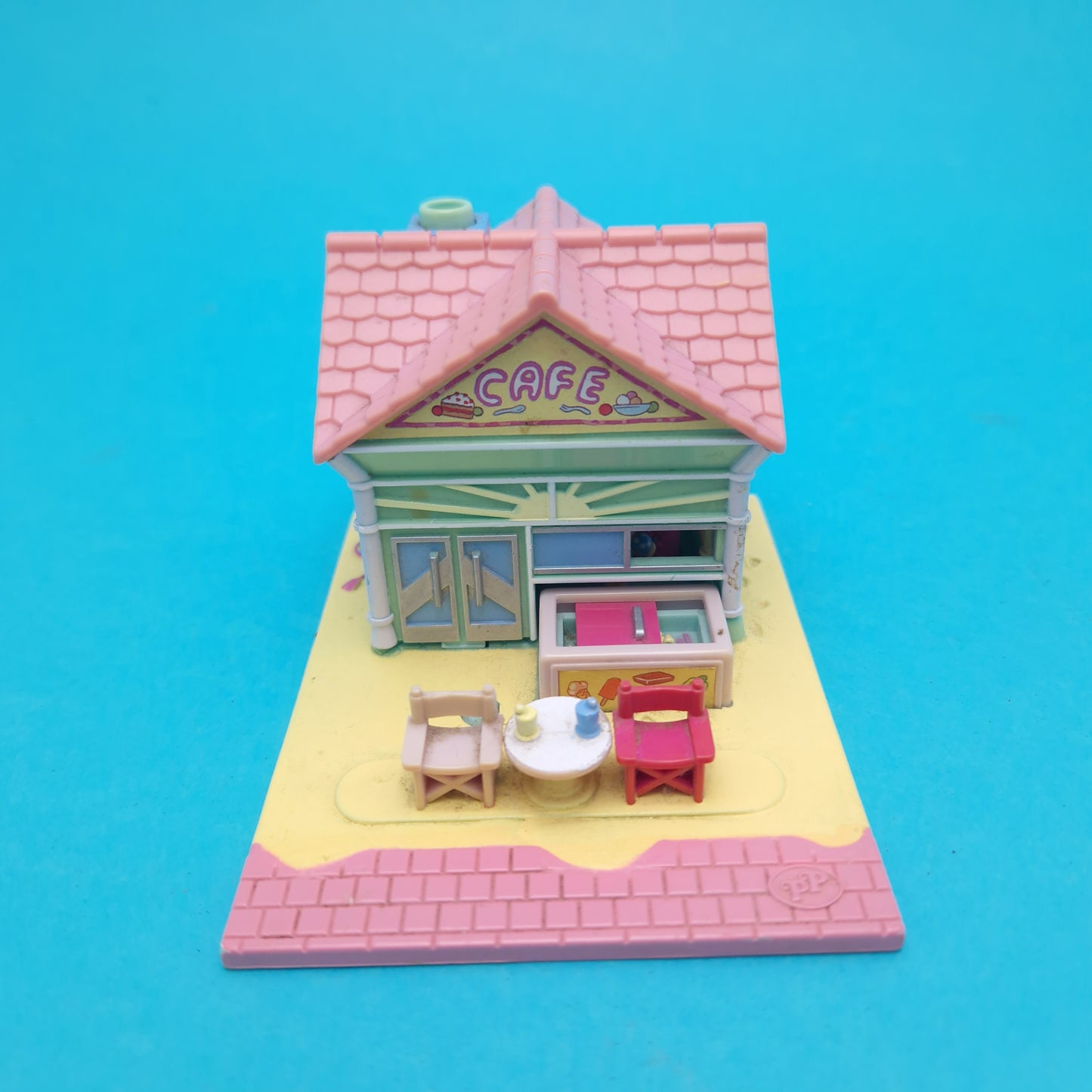 POLLY POCKET ☆ BEACH CAFE Vintage Figure Playset Complete ☆ Original 1993