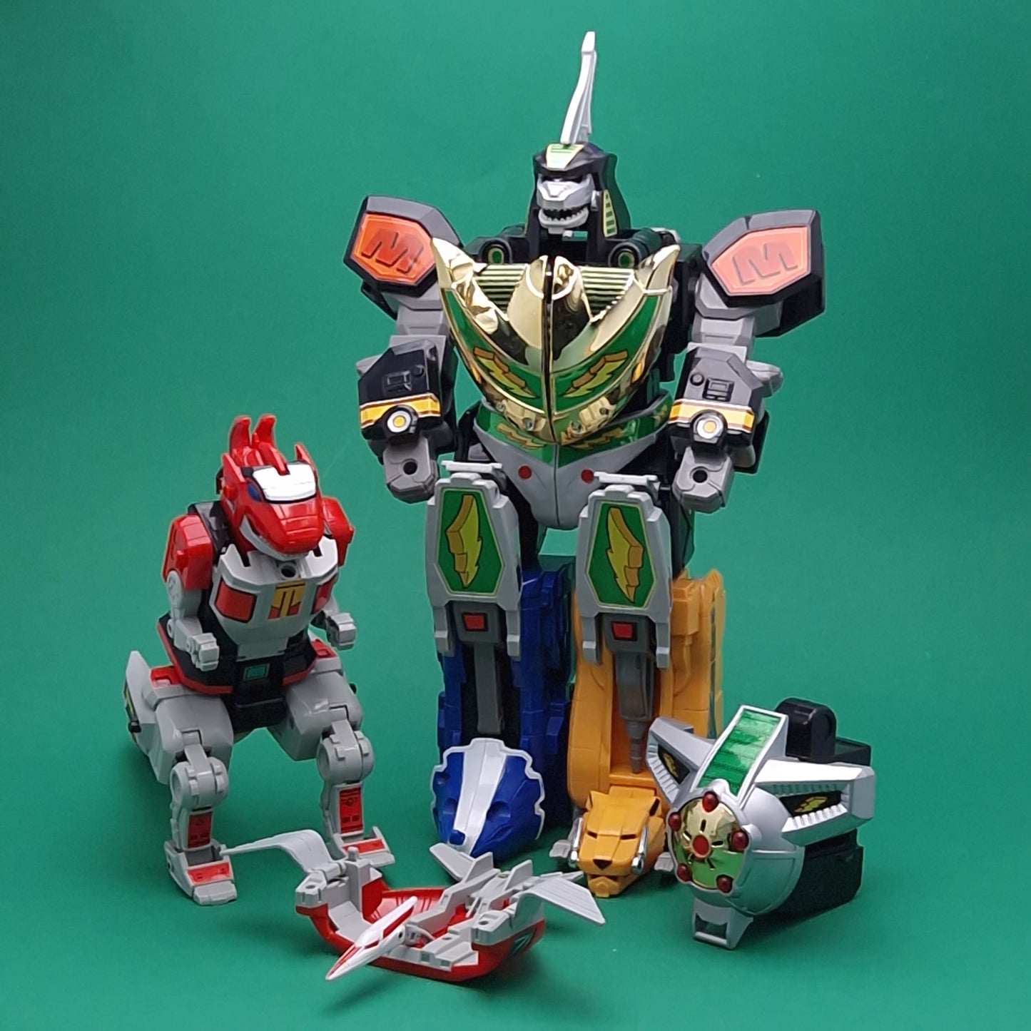 POWER RANGERS MMPR ☆ DELUXE MEGAZORD DRAGONZORD Bundle ☆ Original 90's Bandai