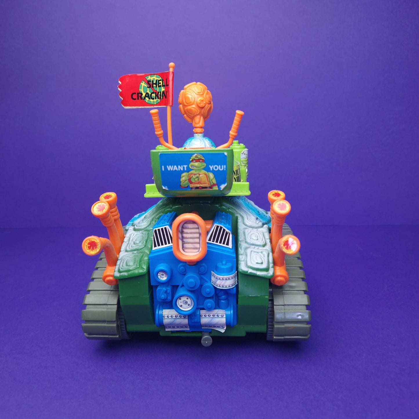 TEENAGE MUTANT NINJA TURTLES ☆ TURTLE TANK Vintage Action Figure Vehicle ☆ Loose BOXED