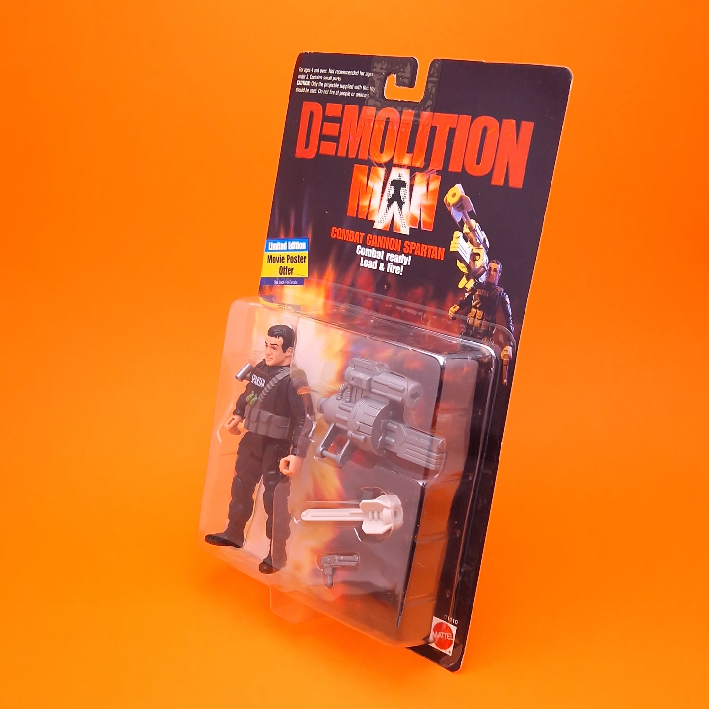 DEMOLITION MAN ☆ COMBAT CANNON SPARTAN Vintage Action Figure ☆ MOC Carded Sealed
