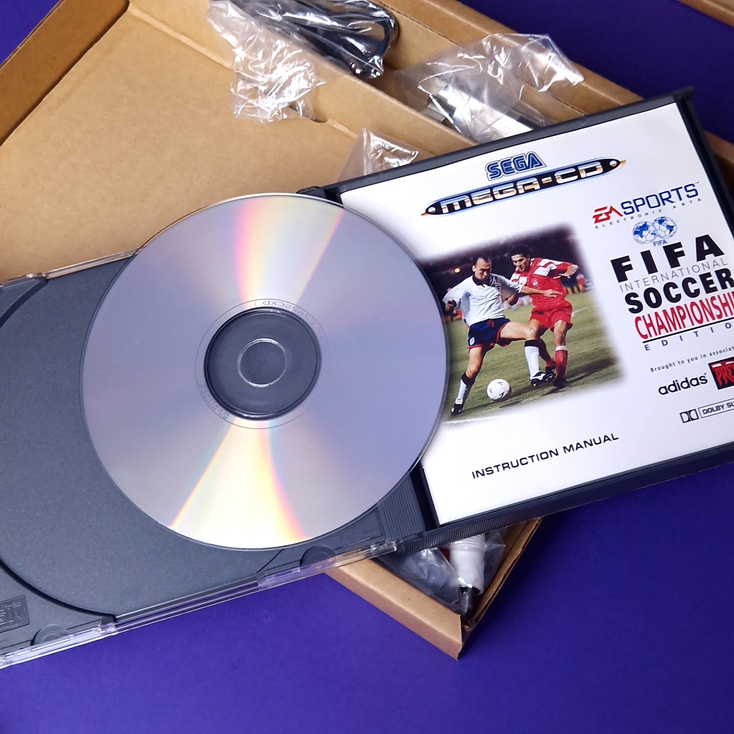 SEGA ☆ MEGA CD 2 BOXED CONSOLE ☆ 8 Classic Games & FIFA Vintage Retro Inserts