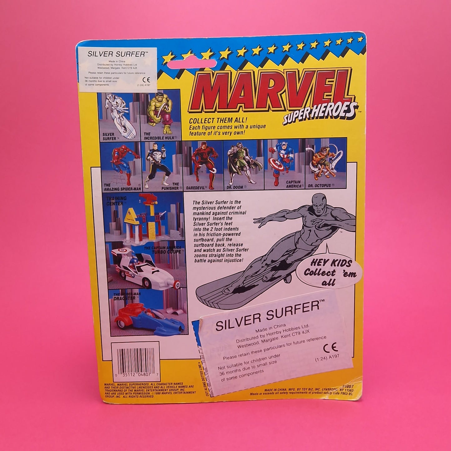 MARVEL SUPER HEROES ☆ THE SILVER SURFER Vintage Action Figure ☆ 1st edition Carded Toybiz 90s