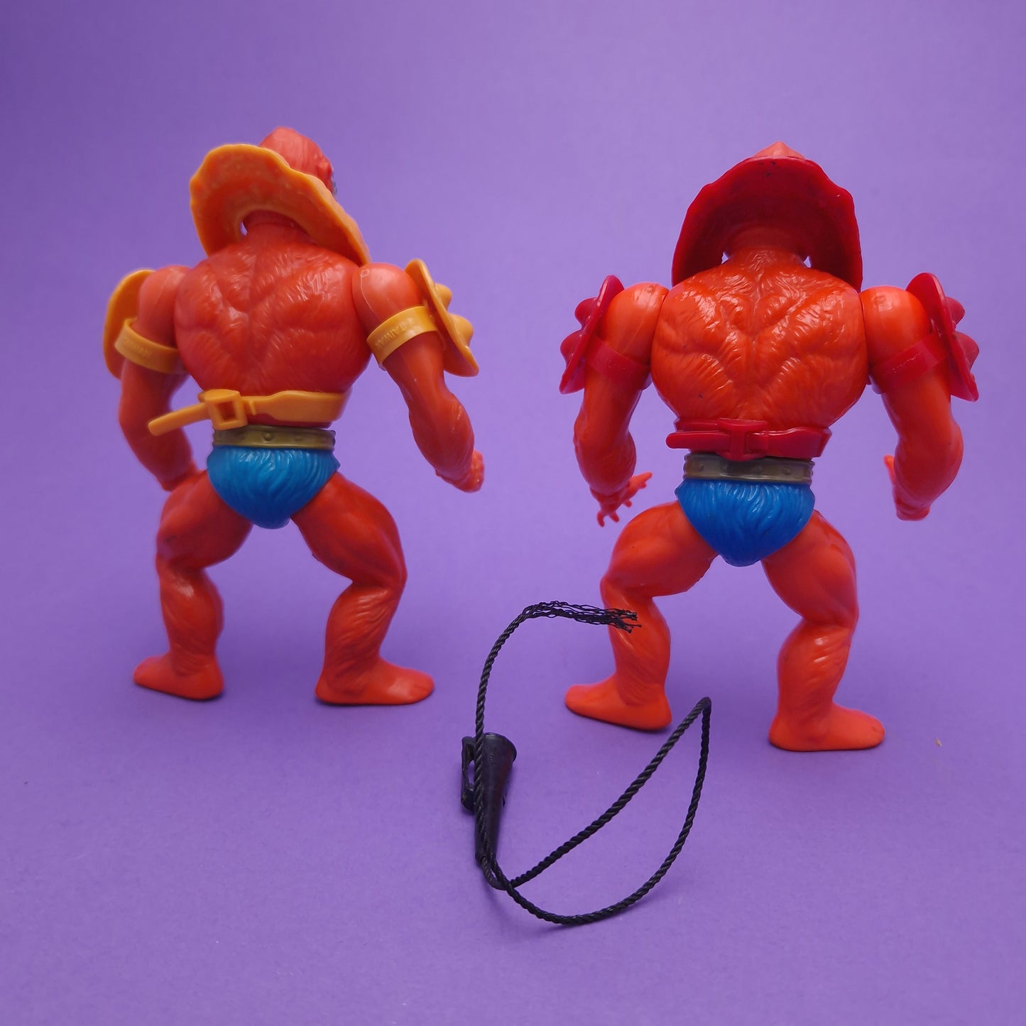 MASTERS OF THE UNIVERSE ☆ BEAST MAN RED YELLOW Vintage Figure ☆ MOTU Loose 80s Mattel Original