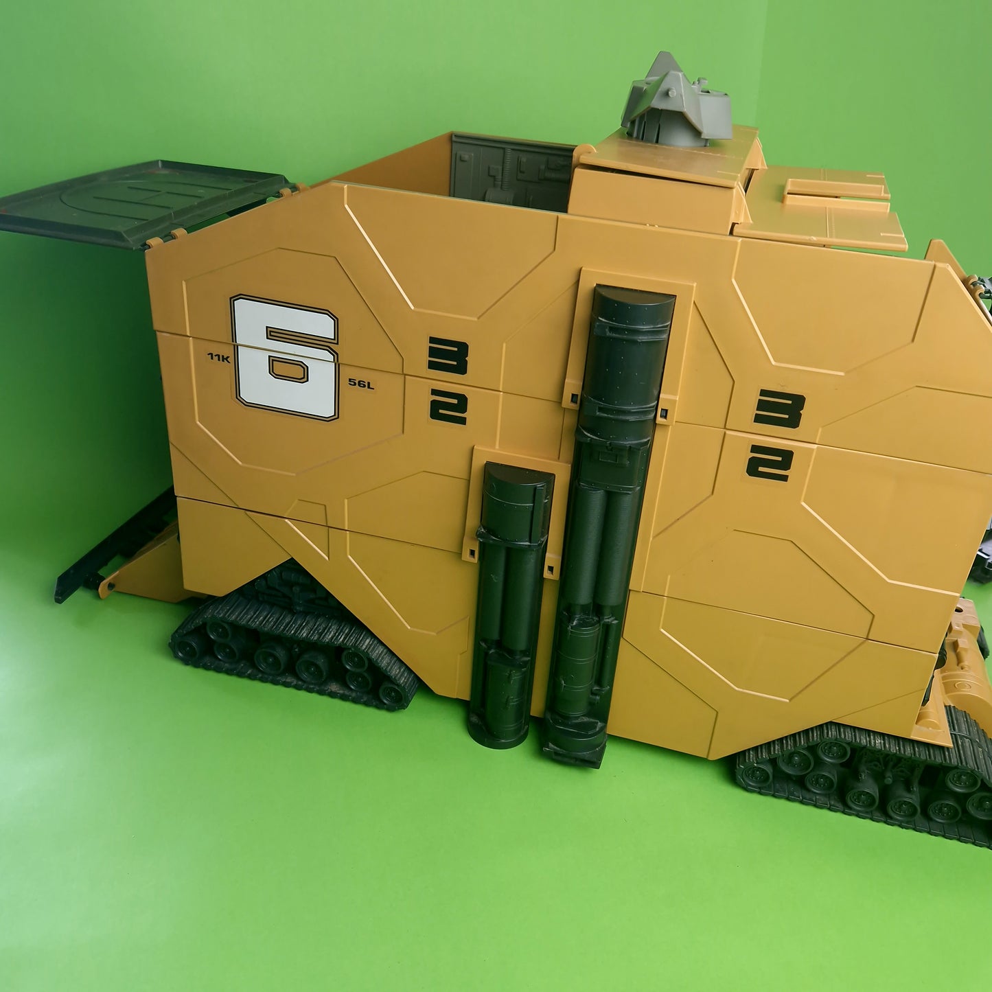 ACTION FORCE ☆ MOBILE COMMAND CENTRE with STEAM ROLLER Action Figure ☆ Vintage G.I Joe Hasbro 1987