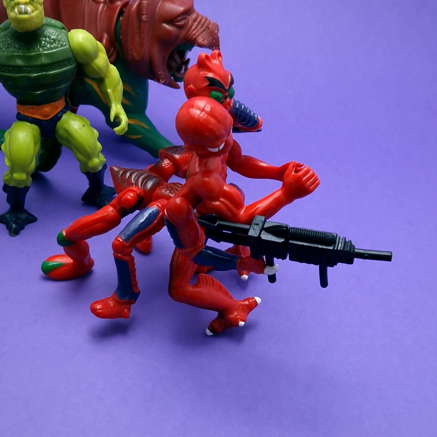 MASTERS OF THE UNIVERSE ☆ BUNDLE MODULOK SY-KLONE WHIPLASH KING HISS BATTLE CAT Vintage Figure ☆ MOTU Loose 80s Mattel