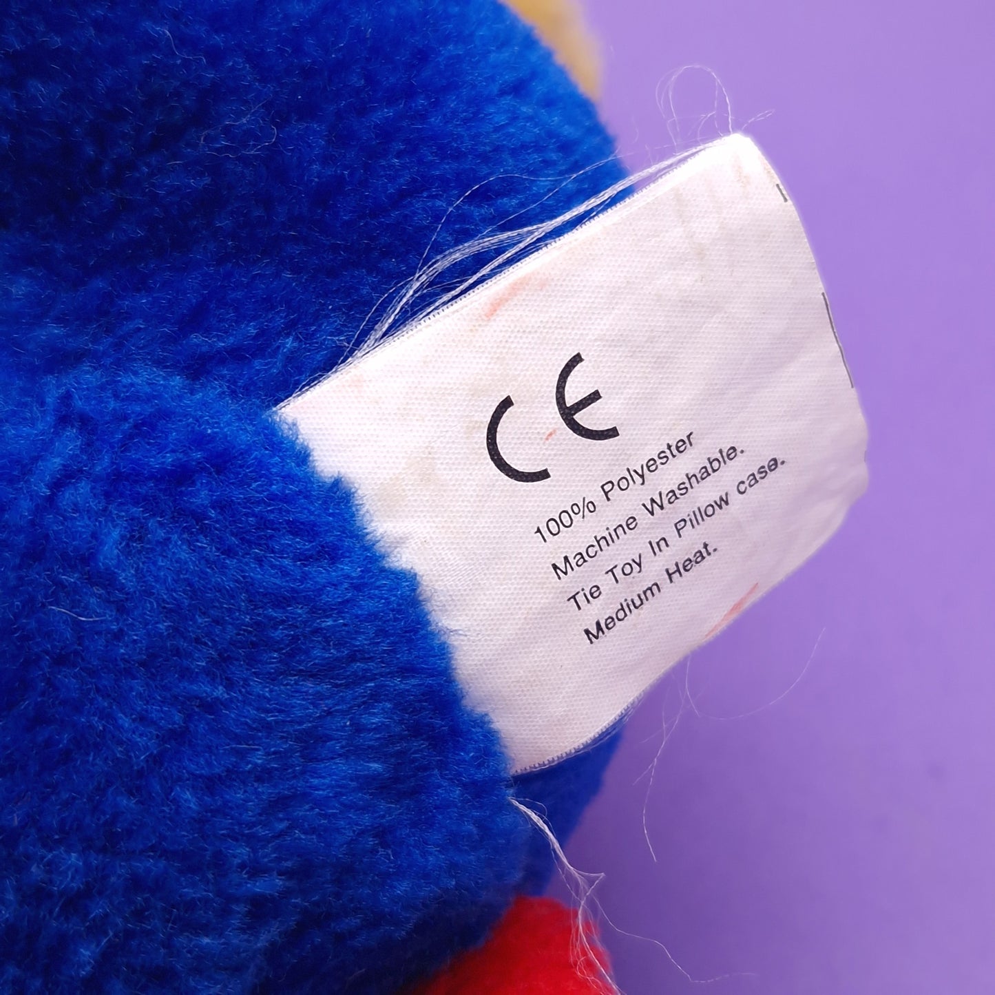 WERE BEARS ☆ FANG Red Blue Plush ☆ Vintage Teddy Bear HORNBY 80s Werebears