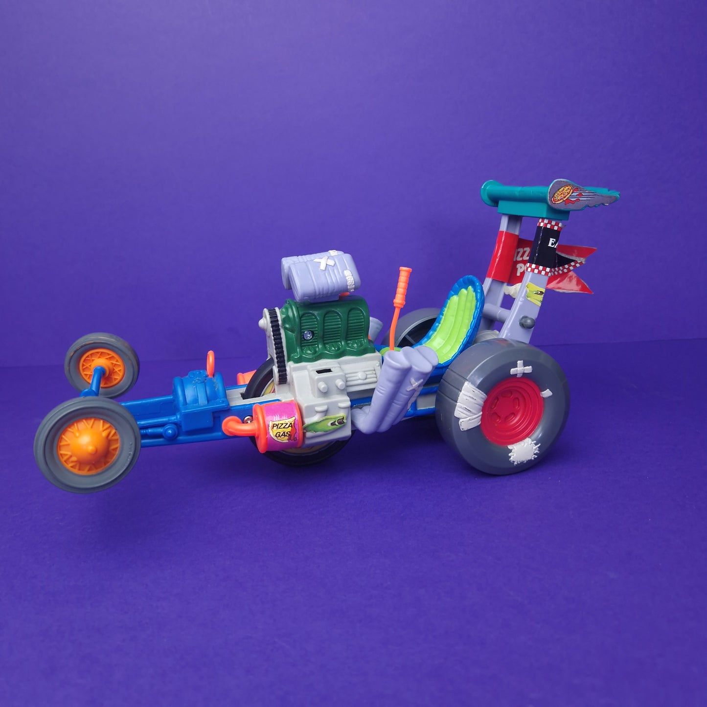 TEENAGE MUTANT NINJA TURTLES ☆ SEWER DRAGSTER Vintage Action Figure Vehicle ☆ Loose BOXED