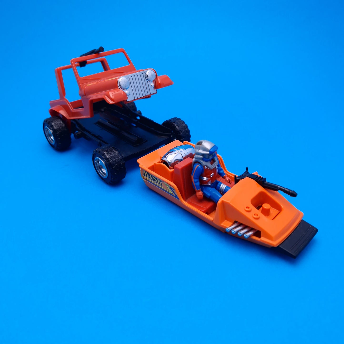 M.A.S.K ☆ GATOR DUSTY HAYES Complete Vintage Figure Vehicle ☆ MASK Kenner 80s Loose