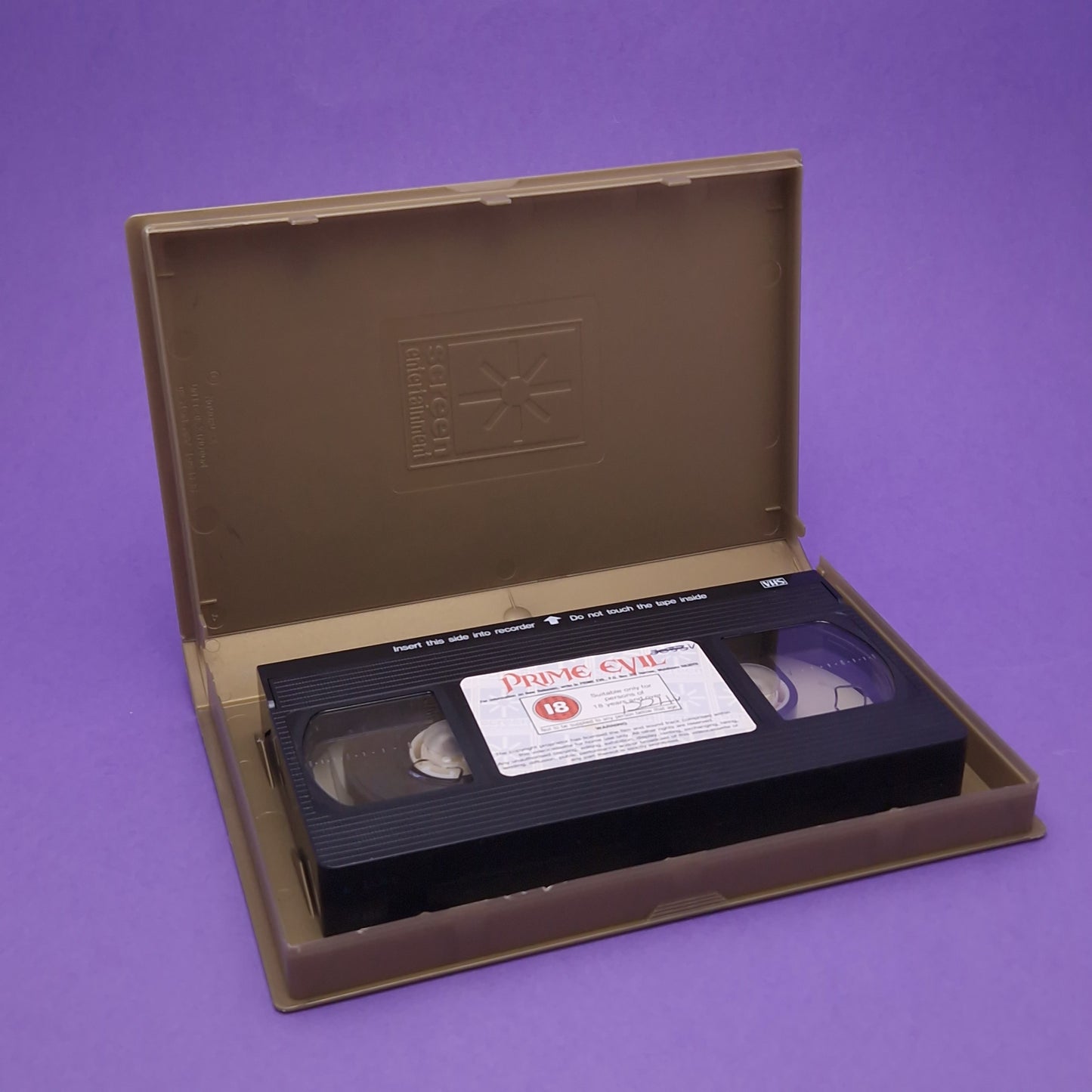 VHS Video ☆ PRIME EVIL ☆ 80s Big Box Ex Rental Horror 1988 18 Vintage