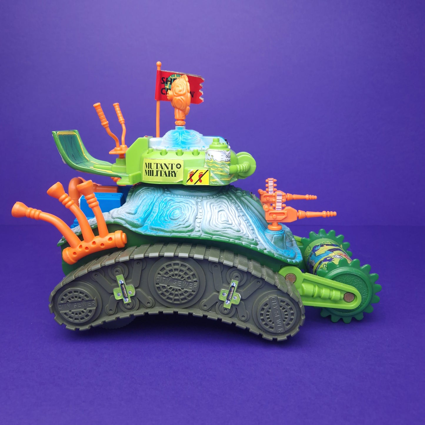 TEENAGE MUTANT NINJA TURTLES ☆ TURTLE TANK Vintage Action Figure Vehicle ☆ Loose BOXED