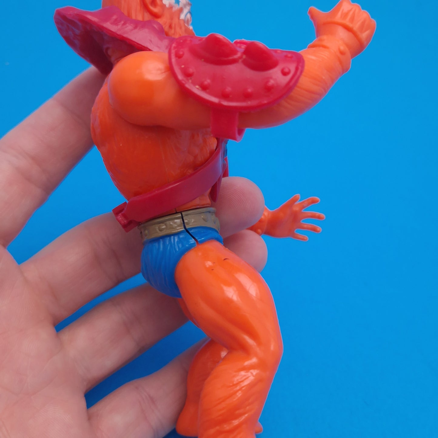 MASTERS OF THE UNIVERSE ☆ BEASTMAN RED Vintage Figure ☆ MOTU Loose 80s Mattel Original