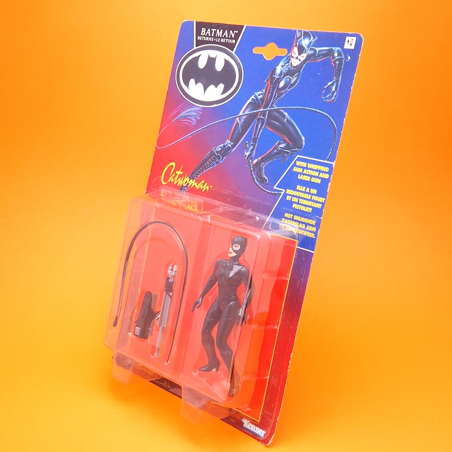 BATMAN RETURNS ☆ CATWOMAN Figure ☆ Original Sealed MOC Carded Kenner Red Euro