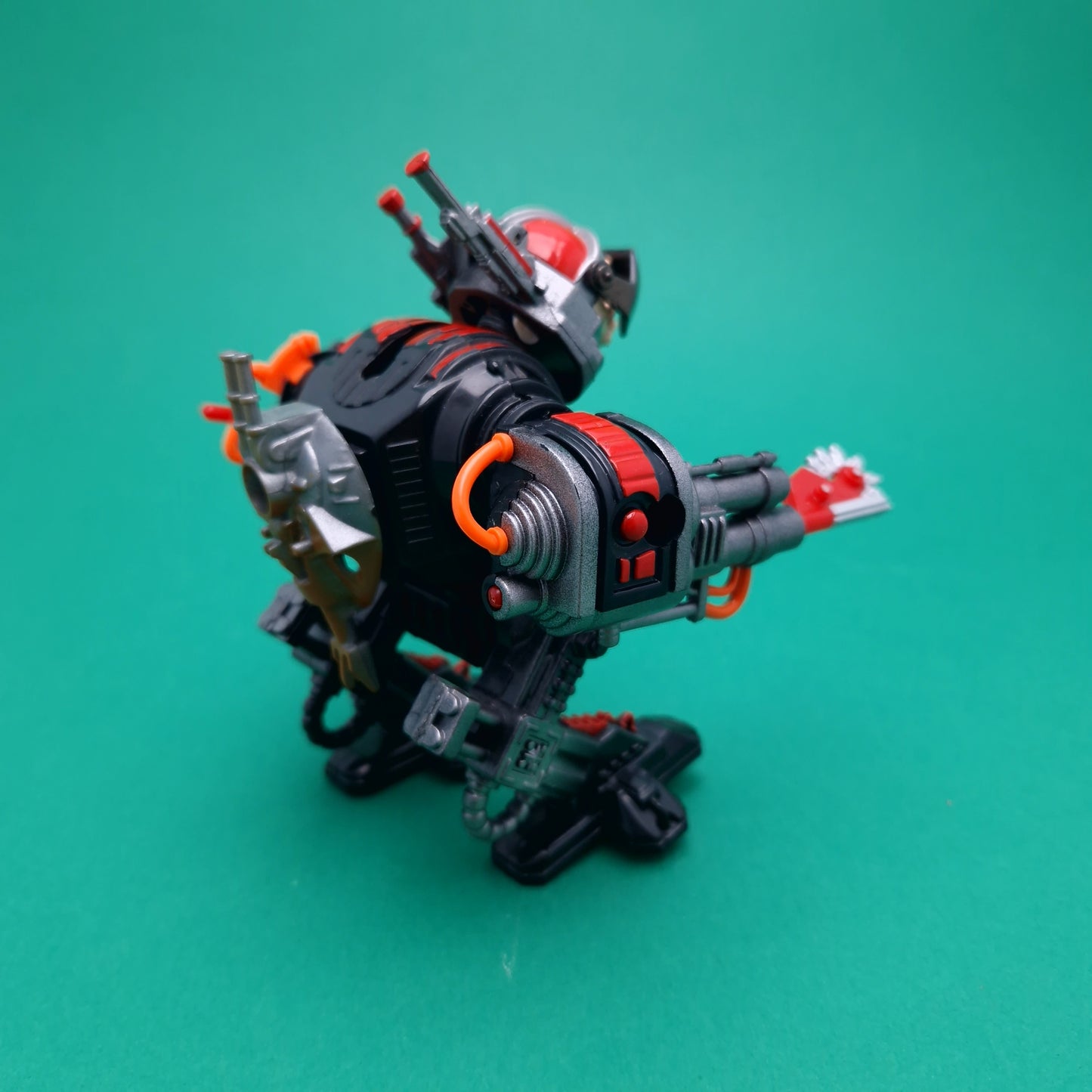 MIGHTY MAX ☆ SHUTS DOWN CYBOT Battle Warrior Vintage Figure Playset ☆ Complete Loose