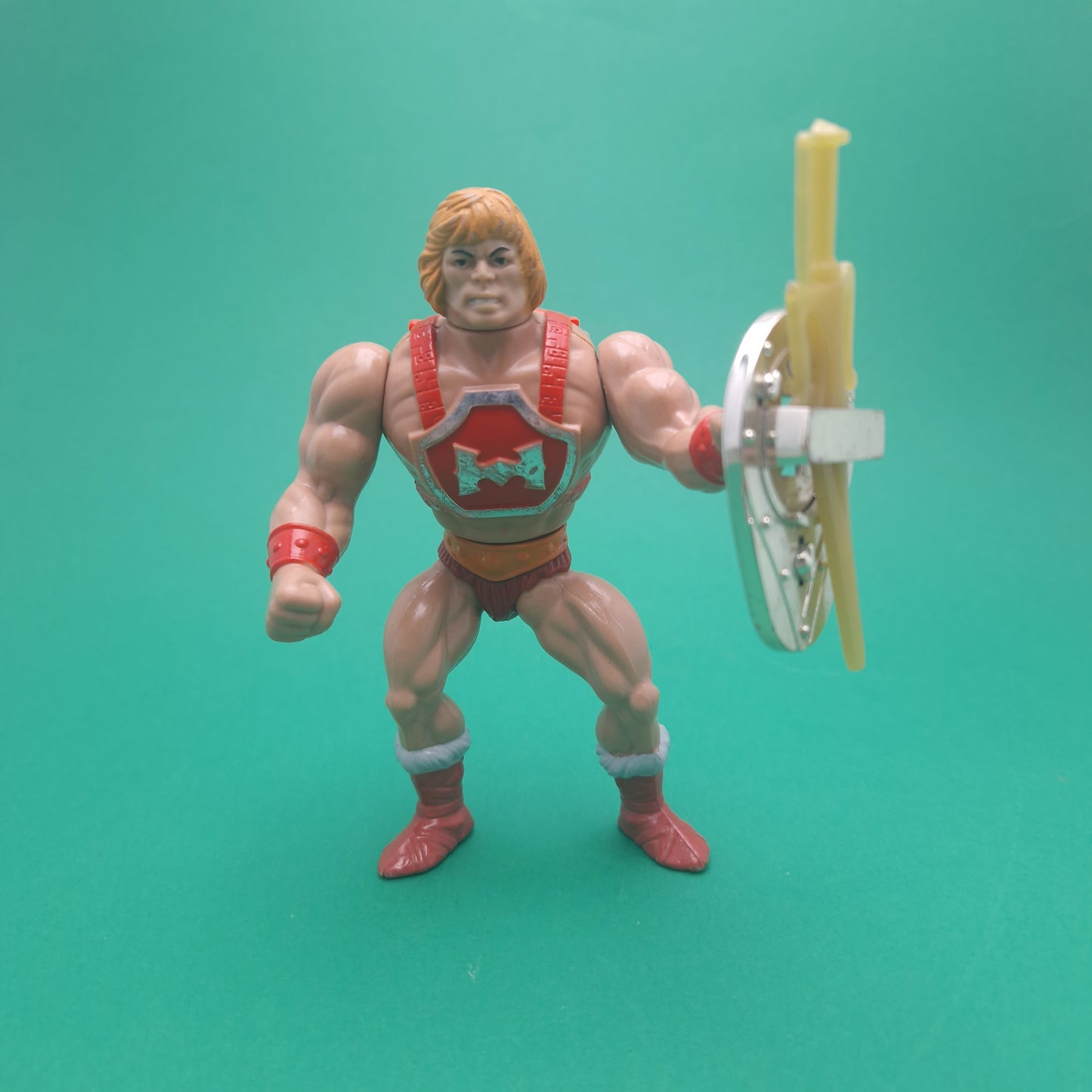 MASTERS OF THE UNIVERSE ☆ THUNDER PUNCH HE-MAN Vintage Figure ☆ MOTU Loose 80s Mattel