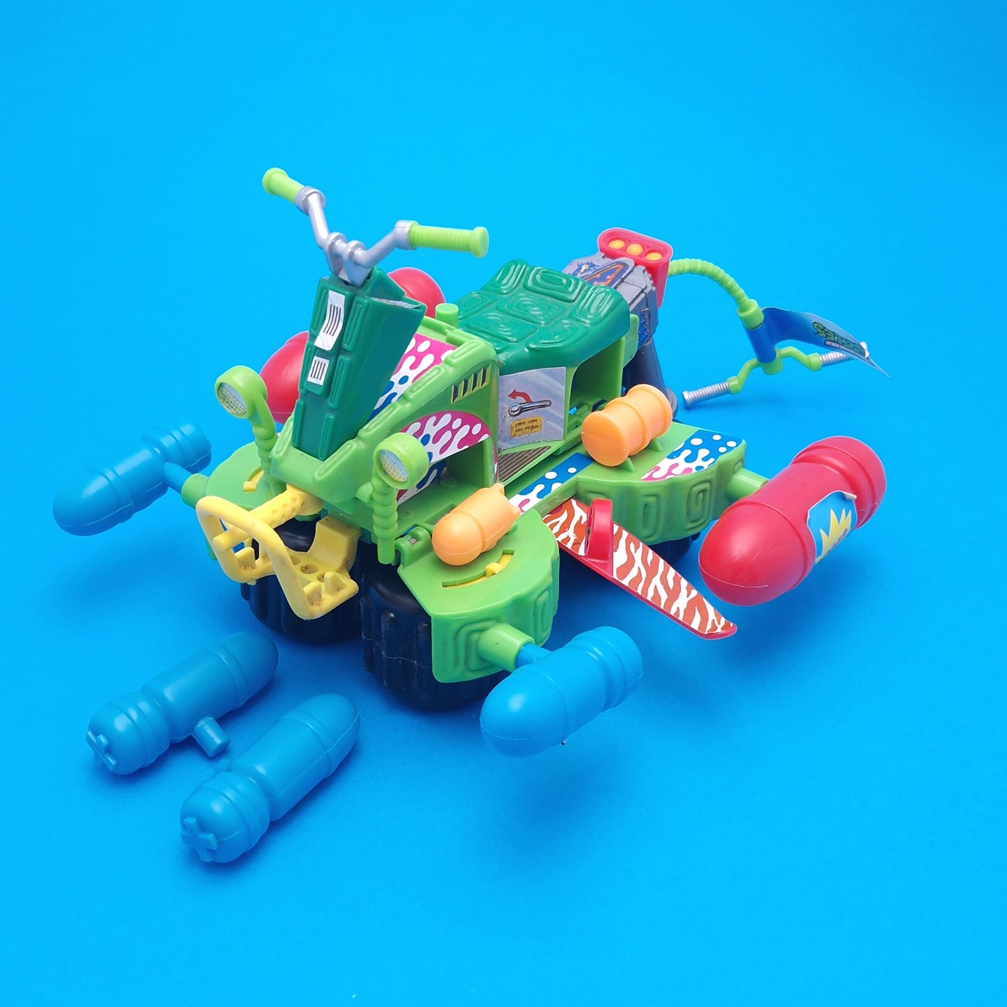 TEENAGE MUTANT NINJA TURTLES ☆ MUTA-SKI Vintage Action Figure Vehicle ☆ 90s Loose