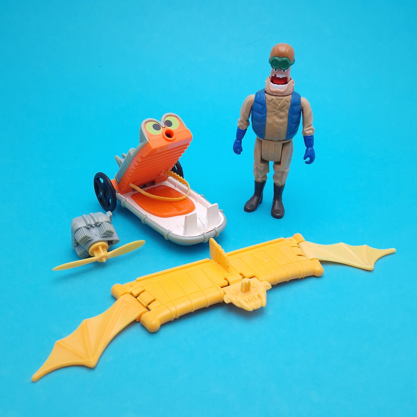 GHOSTBUSTERS ☆ AIR SICKNESS PILOT HAUNTED HUMAN MAN Vintage Figure ☆ Loose 80s Kenner