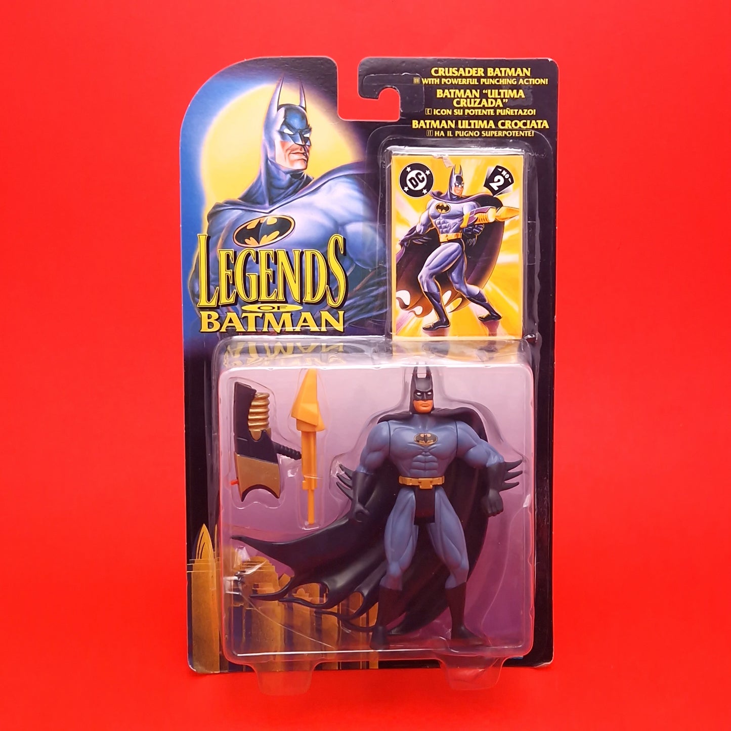 LEGENDS OF BATMAN CRUSADER ☆ Vintage Figure MOC Original Sealed Carded Kenner