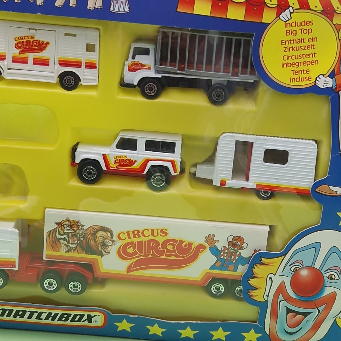 MATCHBOX ☆ CIRCUS CIRCUS GIFT SET cars ☆ Vintage Matchbox 90s Boxed