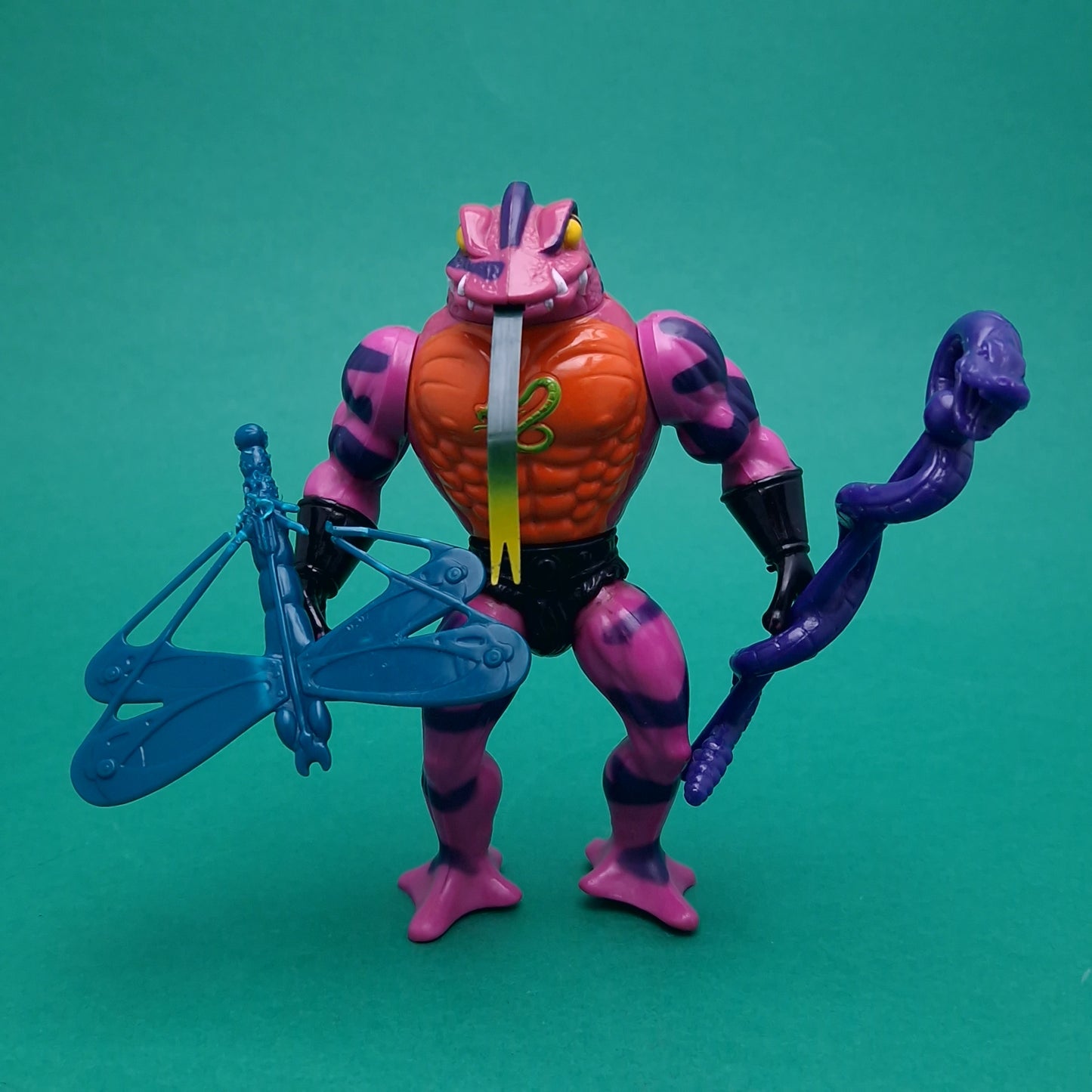 MASTERS OF THE UNIVERSE ☆ TUNG LASHOR Vintage Figure ☆ MOTU Loose 80s Mattel Original
