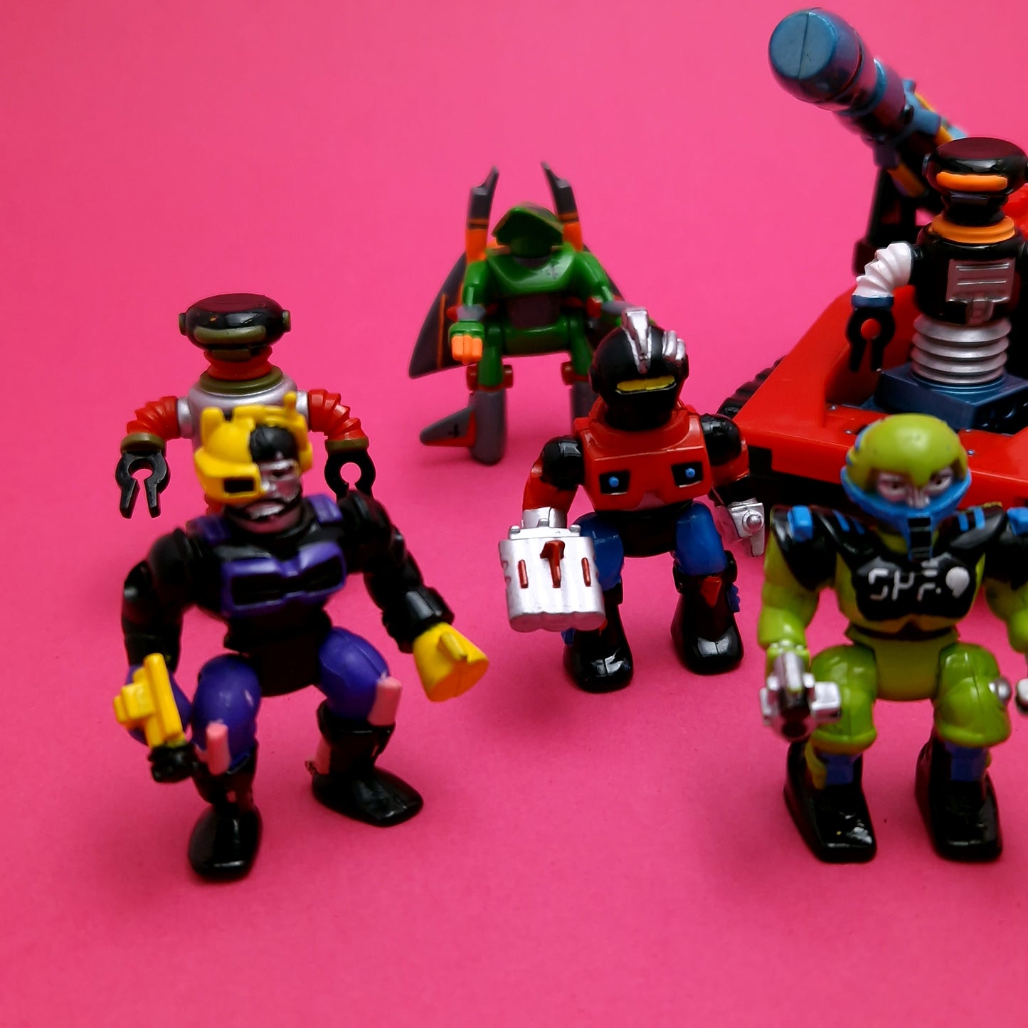 MICRO MACHINES ZBOTS ☆ Bundle Mini Figures x11 ☆ Galoob Robot Vintage Original