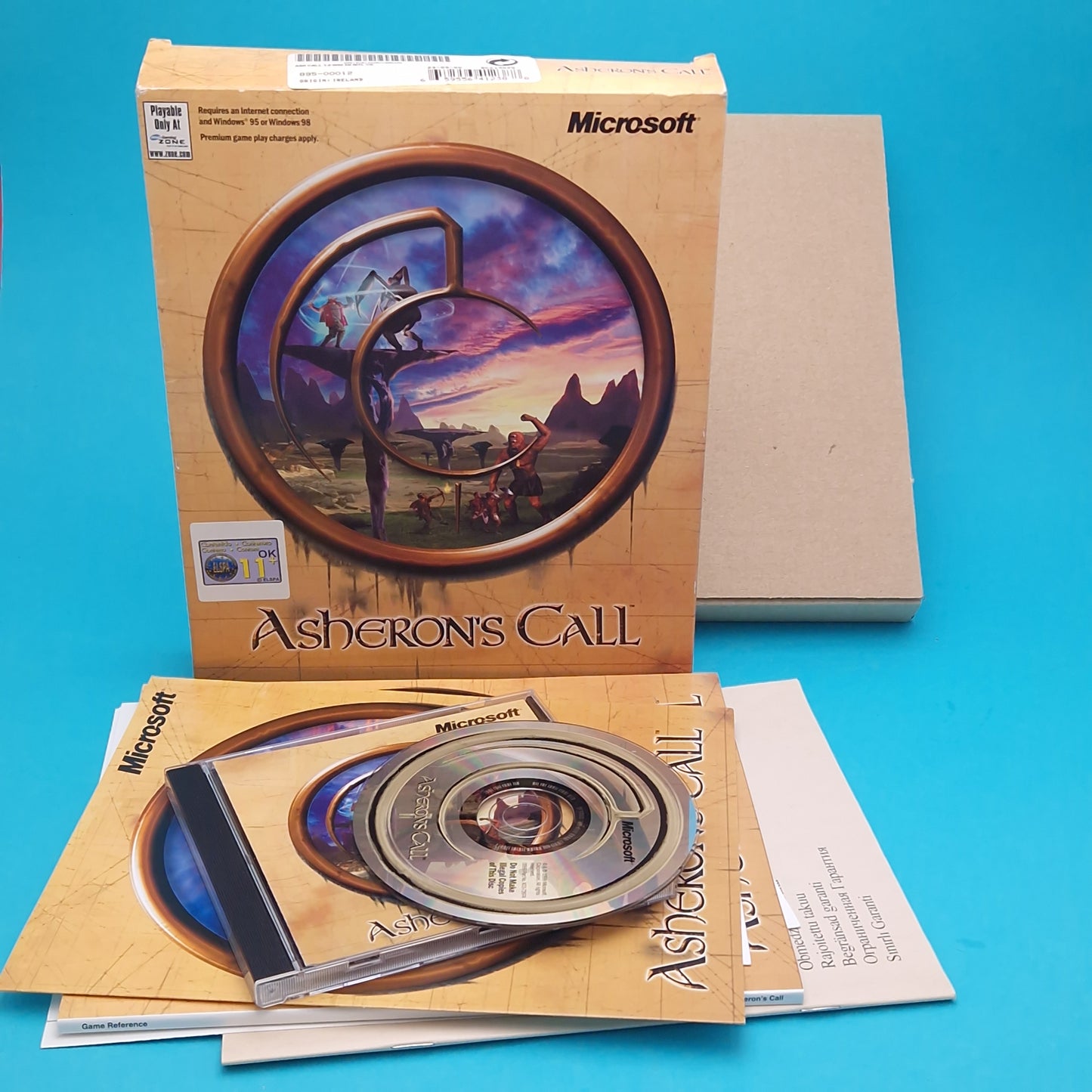 PC CD-ROM ☆ ASHERONS CALL ☆ Big Box Vintage Retro Game Original