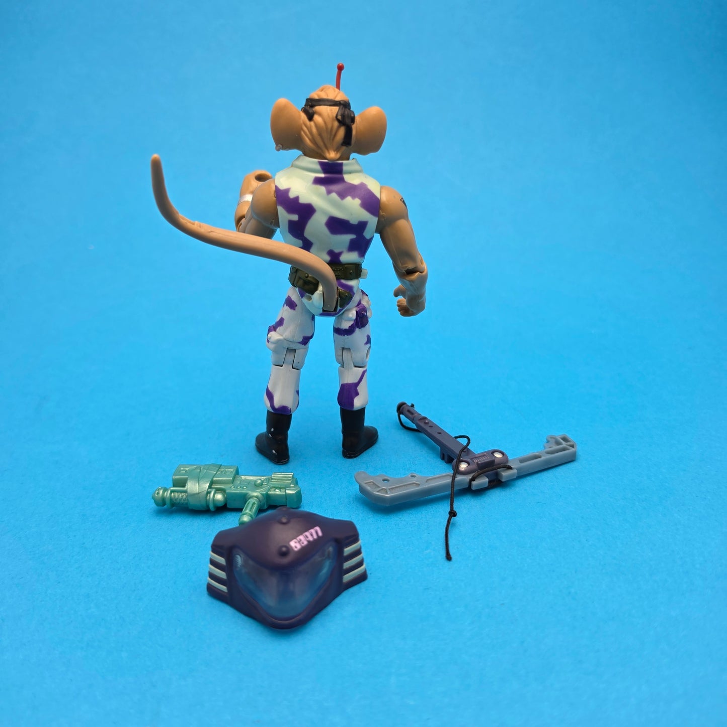 BIKER MICE FROM MARS ☆ TAIL-WHIPPIN THROTTLE FREEDOM FIGHTER Vintage Figure ☆ 90s