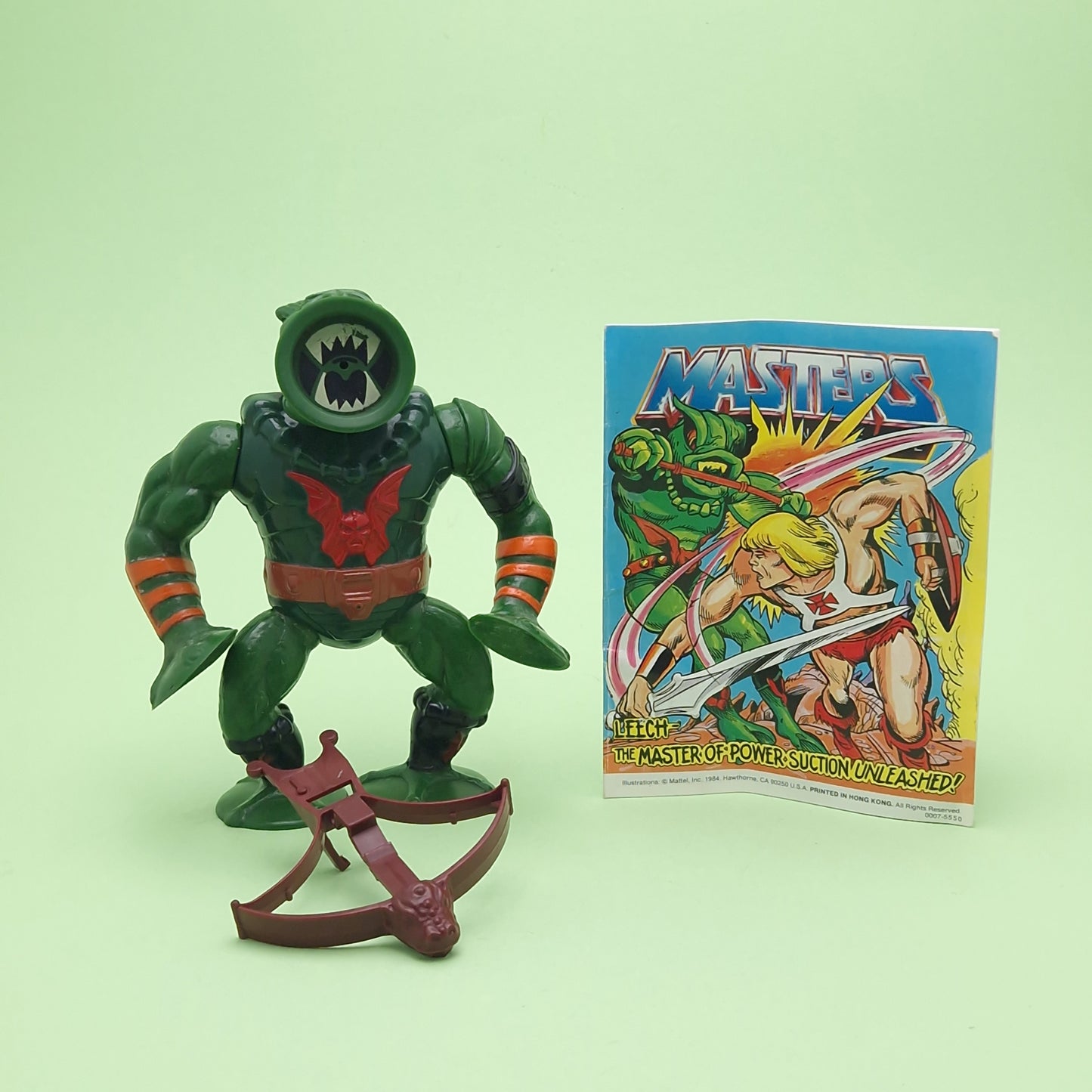 MASTERS OF THE UNIVERSE ☆ LEECH CROWSBOW Vintage Figure ☆ MOTU Loose 80s Mattel Original