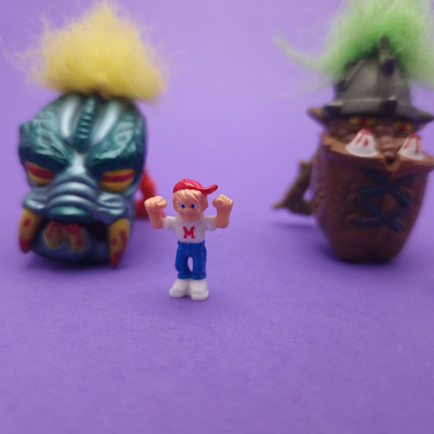 MIGHTY MAX ☆ Berserker & Anthrax Dread Heads Vintage with Figures Playset ☆ Loose