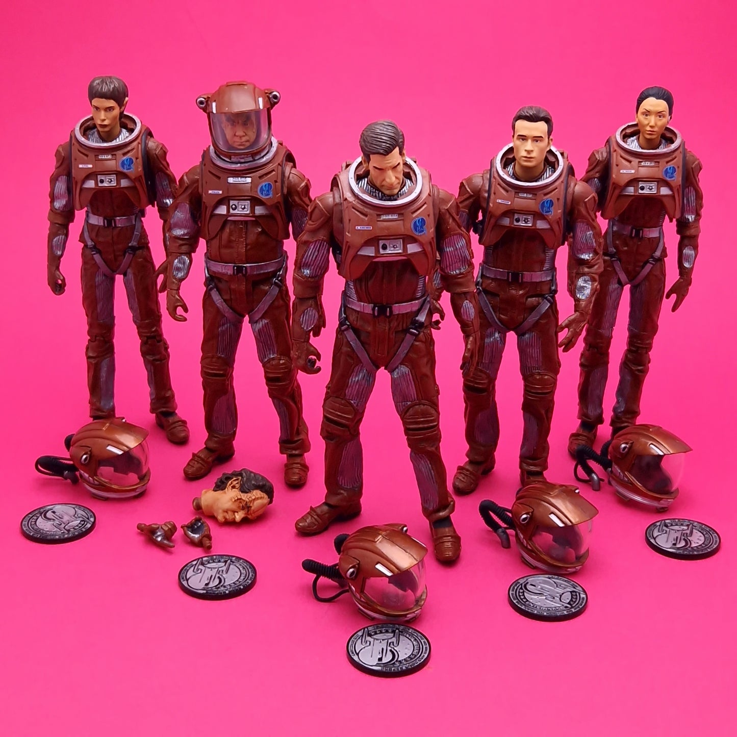 STAR TREK ☆ ENTERPRISE AWAY TEAM FIGURE SET Archer Phlox Shran ☆ Diamond Select Art Asylum