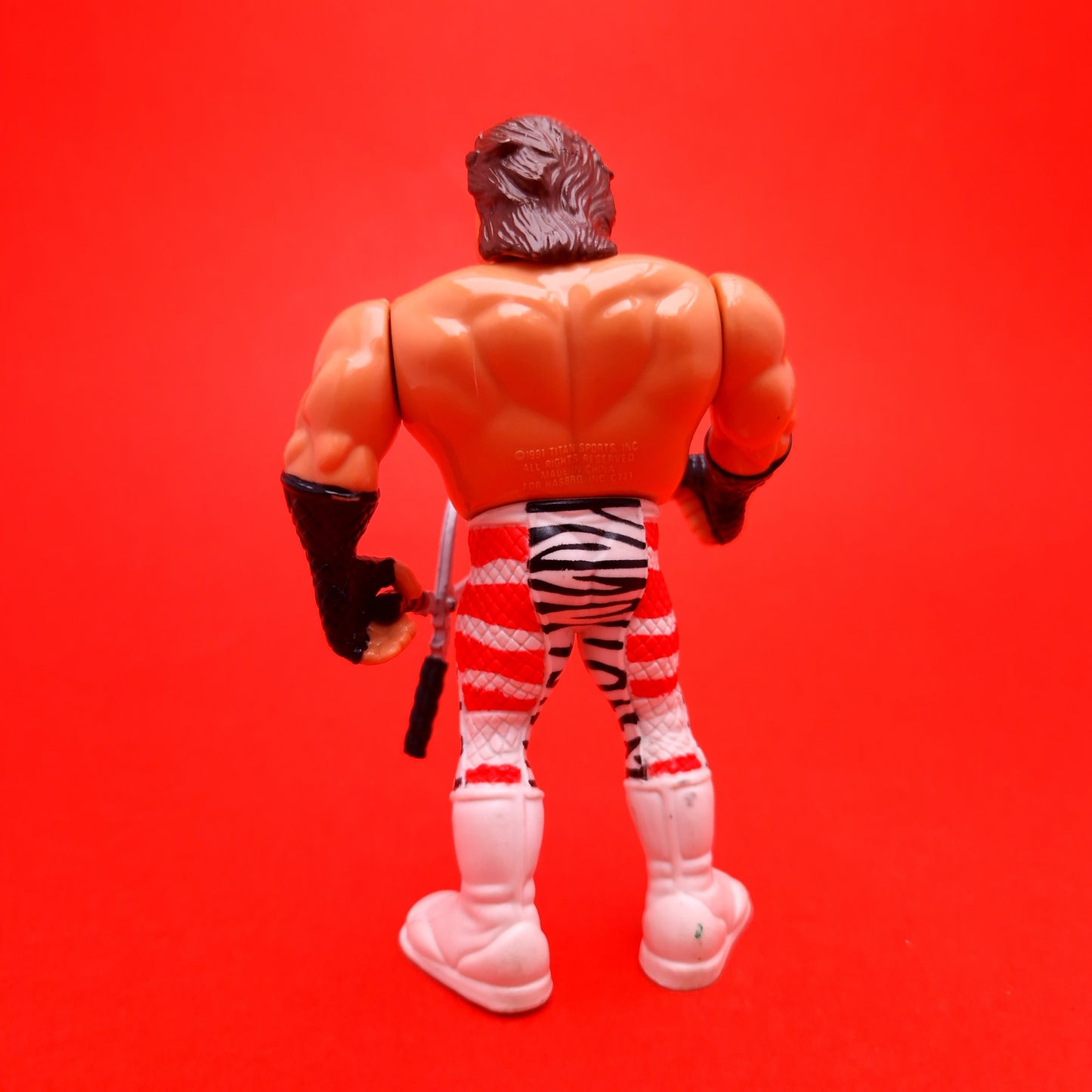 WWF HASBRO BRUTUS THE BARBER BEEFCAKE & Black Shears Vintage Wrestling Figure ☆ Original 90s Series 3
