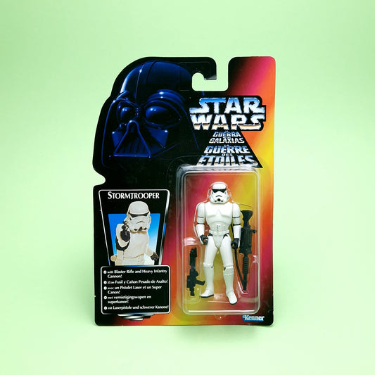 STAR WARS POTF ☆ STORMTROOPER Figure ☆ MOC Sealed Carded Kenner Power of the Force Red Card