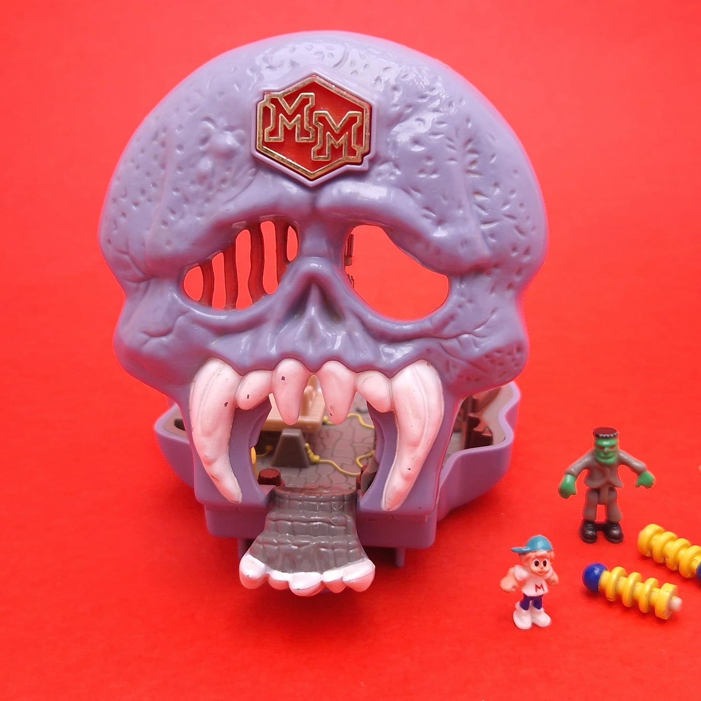 MIGHTY MAX ☆ SKULL DUNGEON Doom Zones Max Vintage Figure Playset ☆ Original