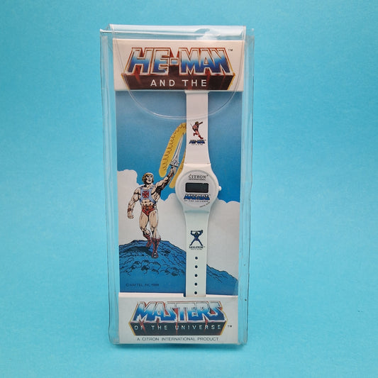 MASTERS OF THE UNIVERSE ☆ He-Man Citron International Watch Vintage ☆ MOTU 80s Mattel