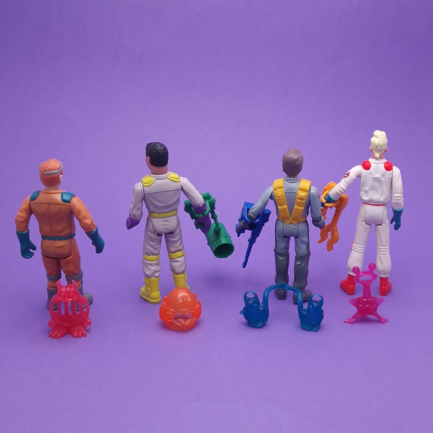 GHOSTBUSTERS ☆ FRIGHT FEATURES SET OF 4 Vintage Figure ☆ 80s Kenner