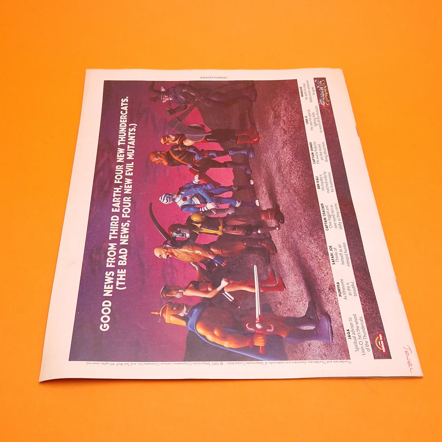 THUNDERCATS COMIC ☆ Vol 59 Vintage Original ☆ 80s Marvel