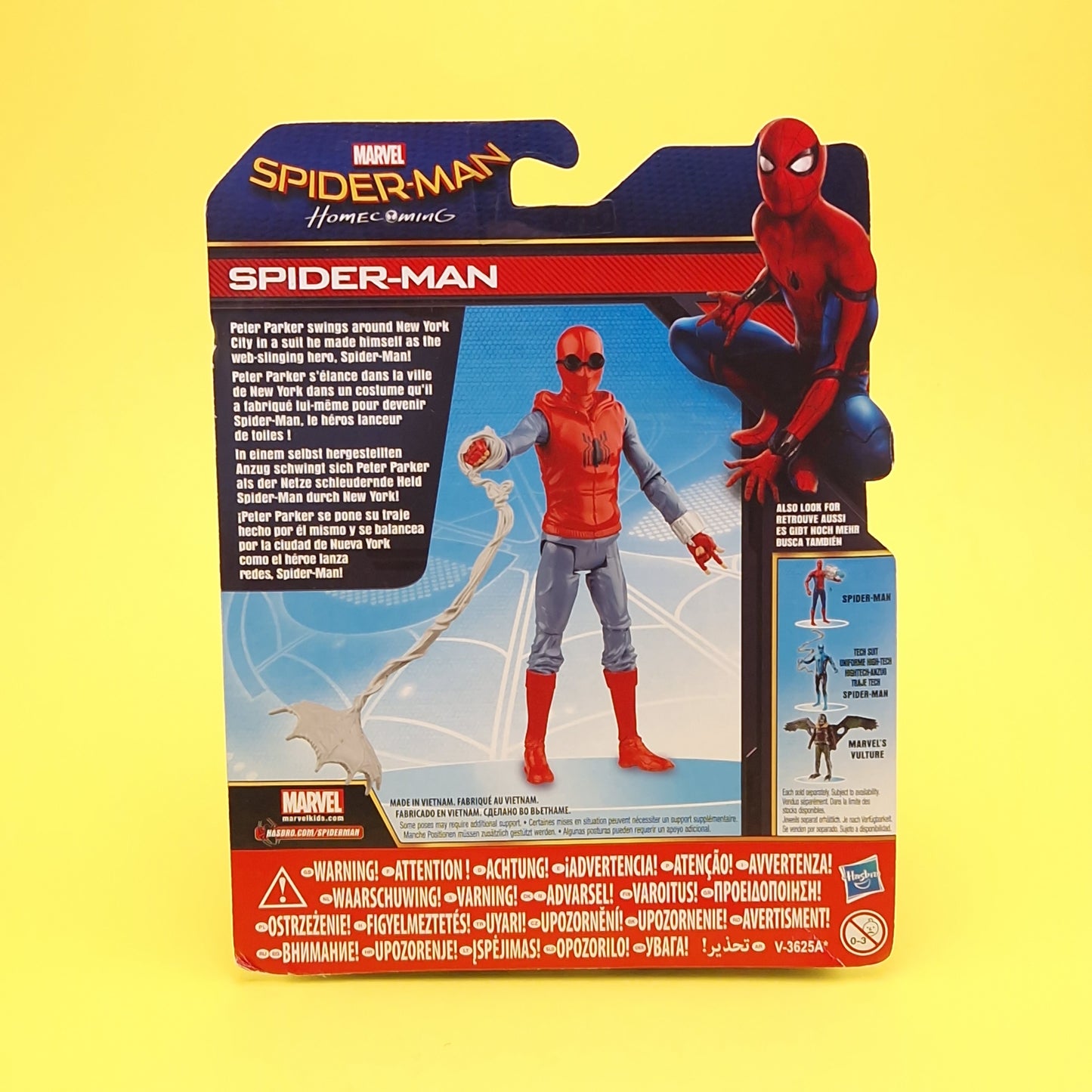 SPIDER-MAN HOMECOMING ☆ Spider-Man Homemade Suit & Vulture Figures ☆ Marvel Carded Hasbro