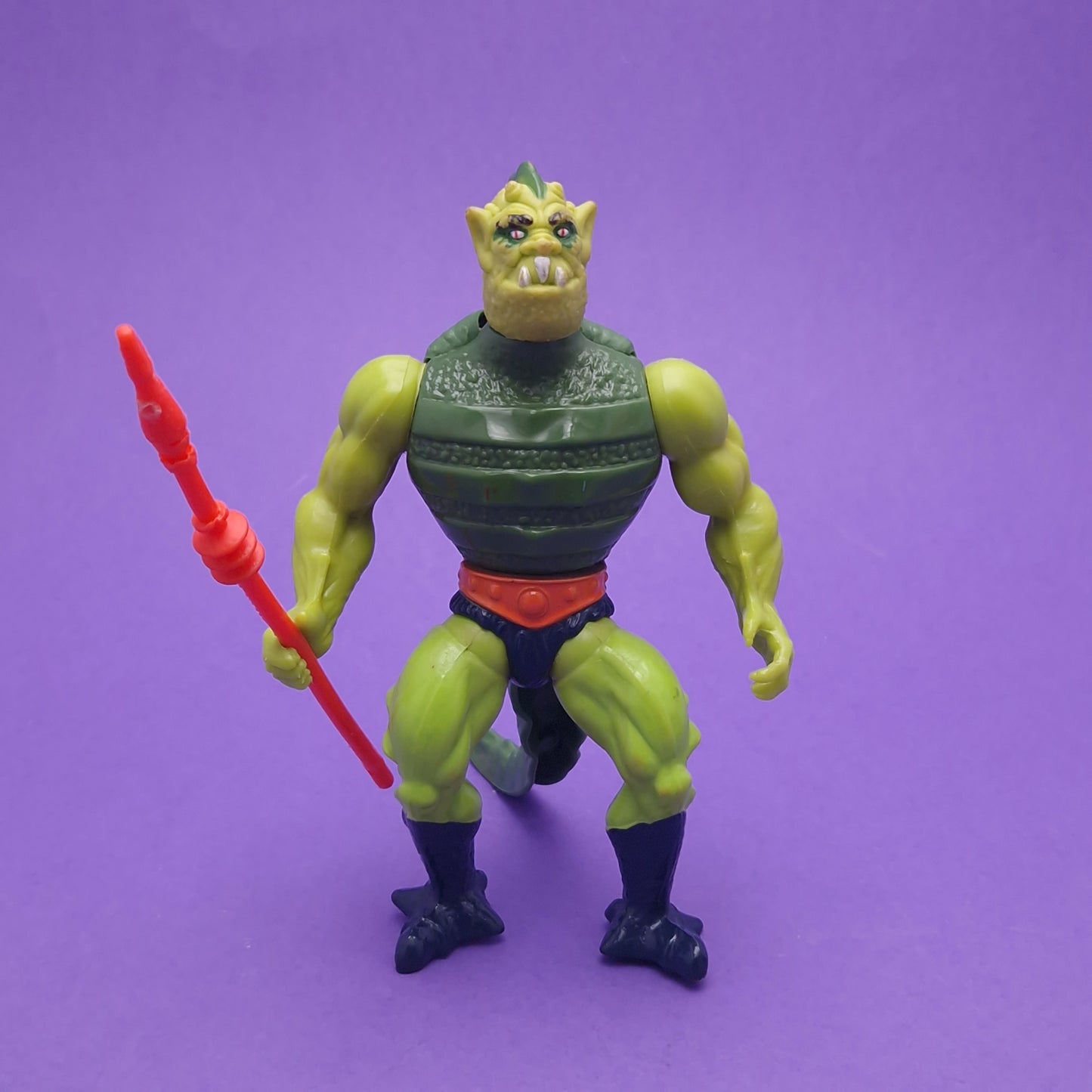 MASTERS OF THE UNIVERSE ☆ WHIPLASH Vintage Figure ☆ MOTU Loose 80s Mattel