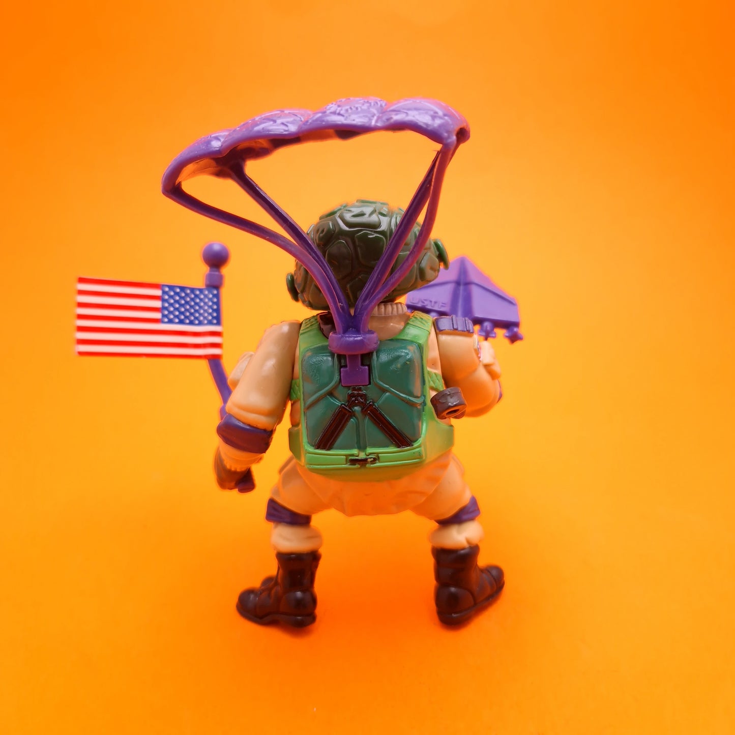 TEENAGE MUTANT NINJA TURTLES ☆ PRO PILOT DON Mutant Military Complete Figure ☆ 90s Vintage