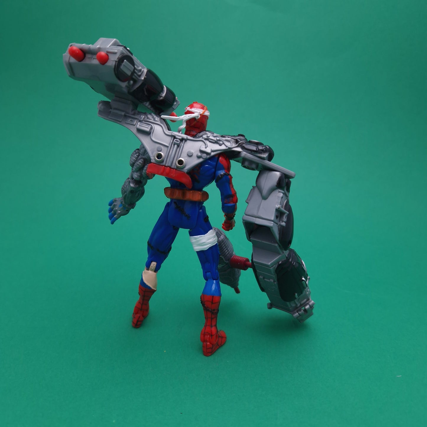 SPIDER-MAN ANIMATED SERIES ☆ Spider-Man Cyborg Action Figure ☆ Marvel Loose Toybiz 90s
