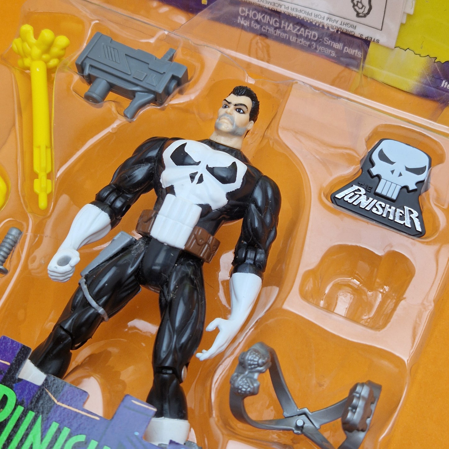 SPIDER-MAN ANIMATED SERIES ☆ Vintage PUNISHER Figure ☆ Original Toybiz 90s
