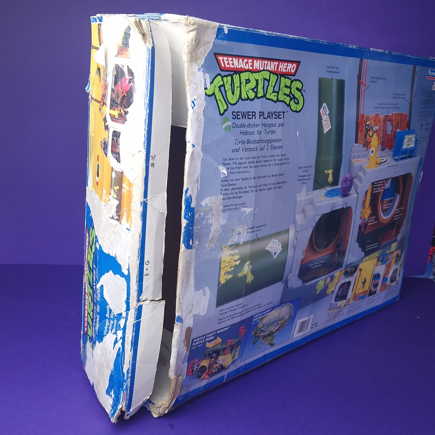 TEENAGE MUTANT NINJA TURTLES ☆ THE SEWER LAIR PLAYSET for Vintage Figures ☆ Loose BOXED