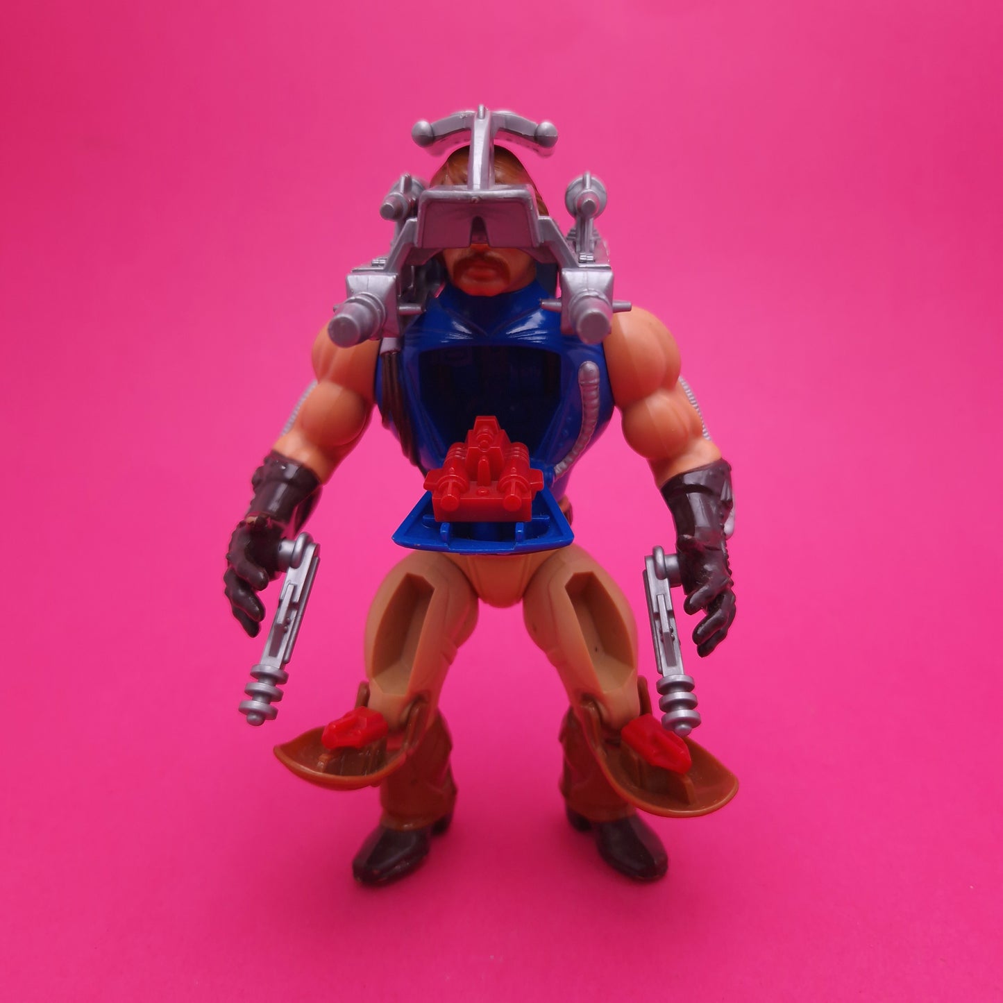 MASTERS OF THE UNIVERSE ☆ RIO BLAST Complete Vintage Figure ☆ MOTU Loose 80s Mattel