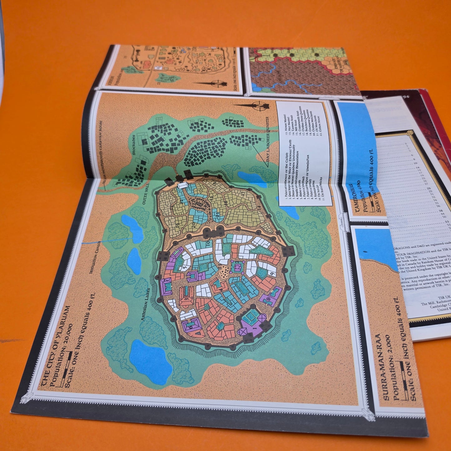 DUNGEONS & DRAGONS ☆ THE EMIRATES OF YLARUAM Gazetteer GAZ 2 #9194 TSR - 1987 ☆ Vintage Original