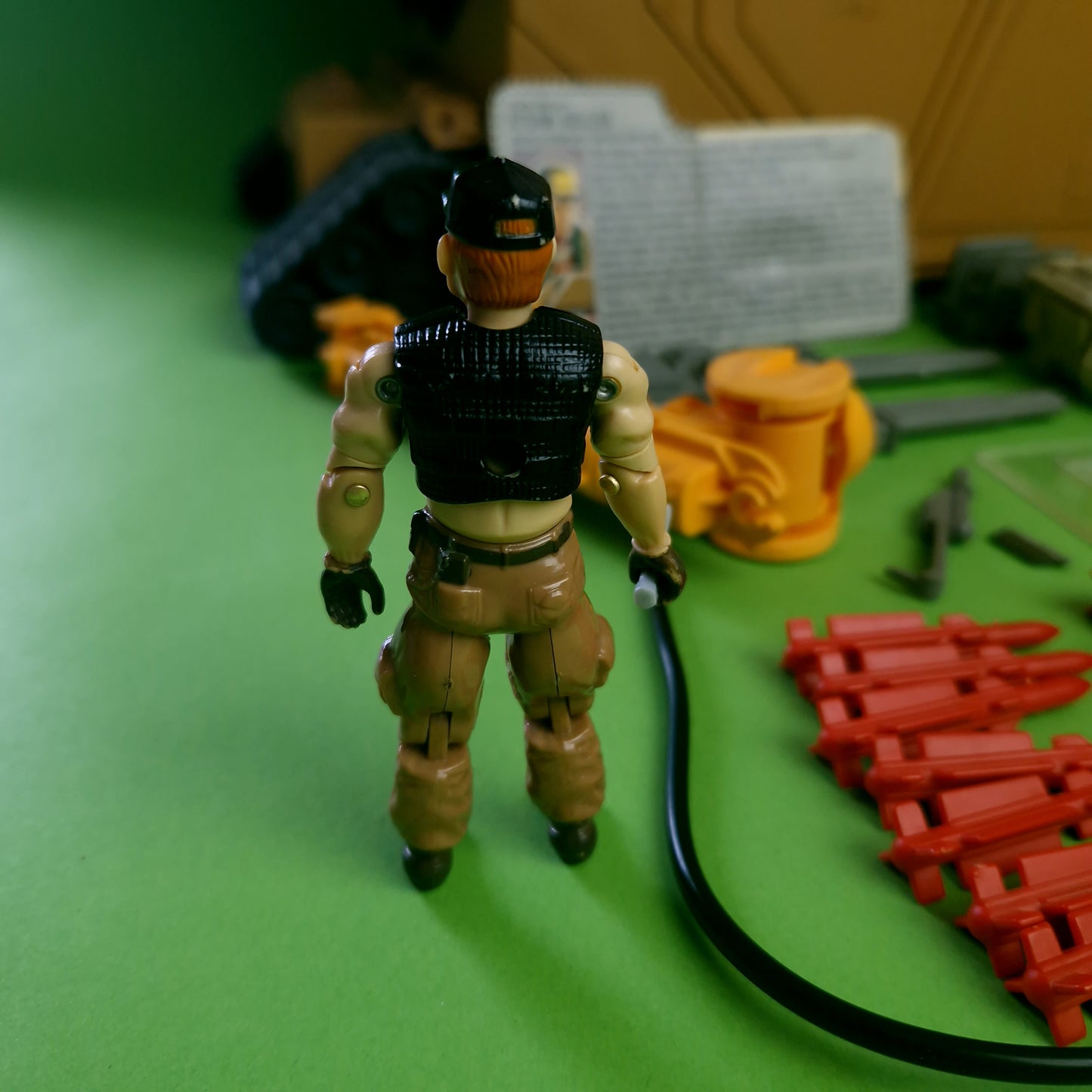 ACTION FORCE ☆ MOBILE COMMAND CENTRE with STEAM ROLLER Action Figure ☆ Vintage G.I Joe Hasbro 1987